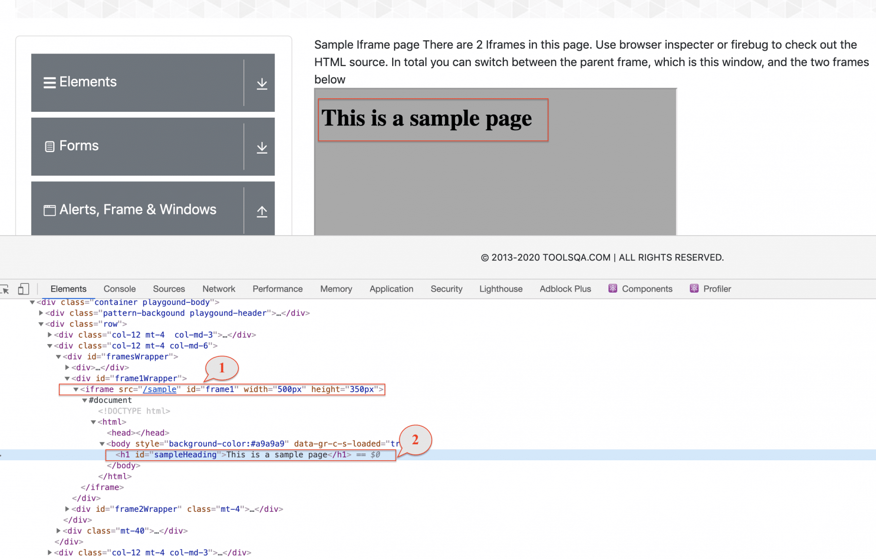 Selenium IFrames How To Handle IFrames In Selenium WebDriver   8.Selenium Iframes Switch To Iframe Using Object 